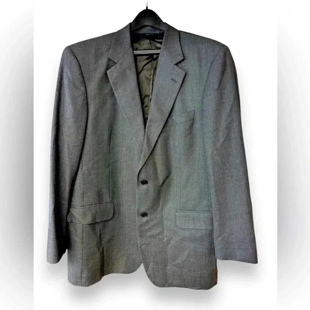 Brooks Brothers 1818 Madison Suit Jacket Size 42 | Gray/Blue | 100% Wool